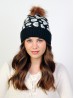 Leopard Pompom Beanie