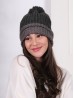 Knitted Double Layer Camp Hat W/Pompom (Plush Inside)