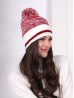 Knitted Double Layer Camp Hat W/Pompom Knitted Double Layer Camp Hat W/Pompom