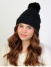  Soft Diamond Knitted Hat with Plush Pom Pom (Plush Inside)