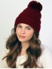  Soft Diamond Knitted Hat with Plush Pom Pom (Plush Inside)