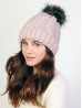 Cable Knitted Camp Hat W/ Pompom (Plush Inside)