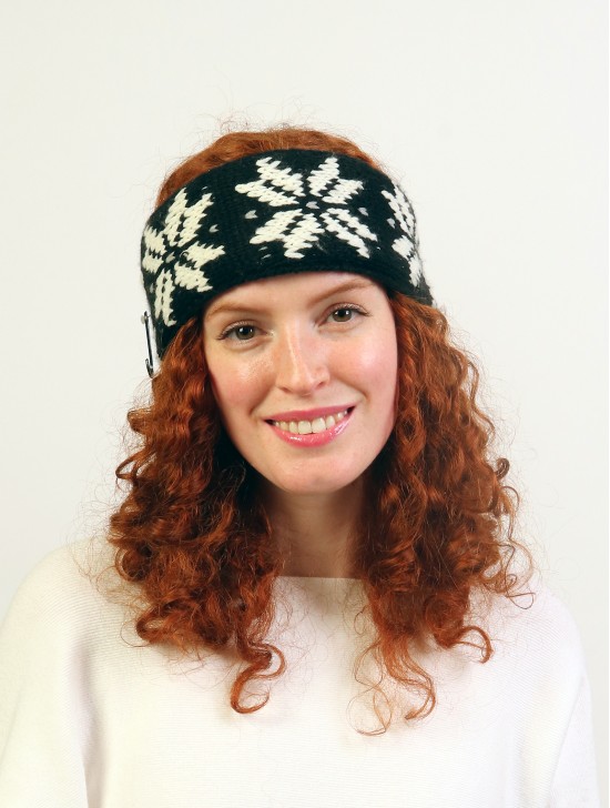 SNOWFLAKE KNIT HEADBAND