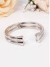 Double Strands Rhinestone Bangle