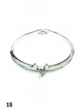 Cat Bangle w/ Dangling Rhinestone