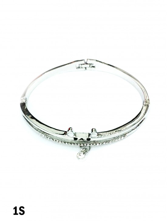 Cat Bangle w/ Dangling Rhinestone