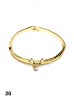 Cat Bangle w/ Dangling Rhinestone