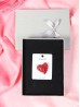 Heart Shaped Rhinestone Brooch