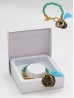 “Live Laugh Love” Metal Bronze Vintage Bracelet with Gift Box