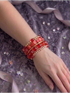Boho Multilayer Irregular Agate Beads Charm Bracelets
