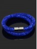 Crystal Filled Tube Mesh Magnetic Bracelet
