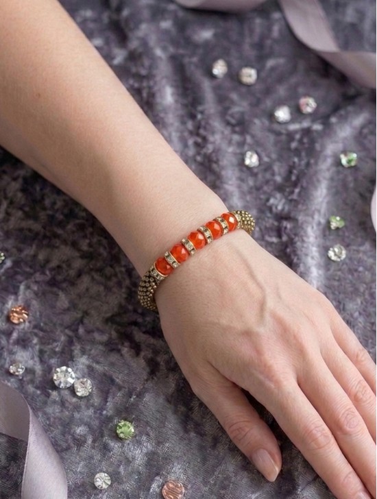 TEXTURE BEAD BRACELET 