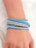 MULTI RHINESTONE WRAP BRACELET
