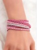 MULTI RHINESTONE WRAP BRACELET