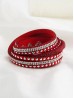MULTI RHINESTONE WRAP BRACELET