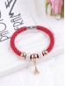 Crystal Filled Tube Mesh Magnetic Bracelet 