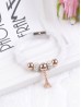 Crystal Filled Tube Mesh Magnetic Bracelet 