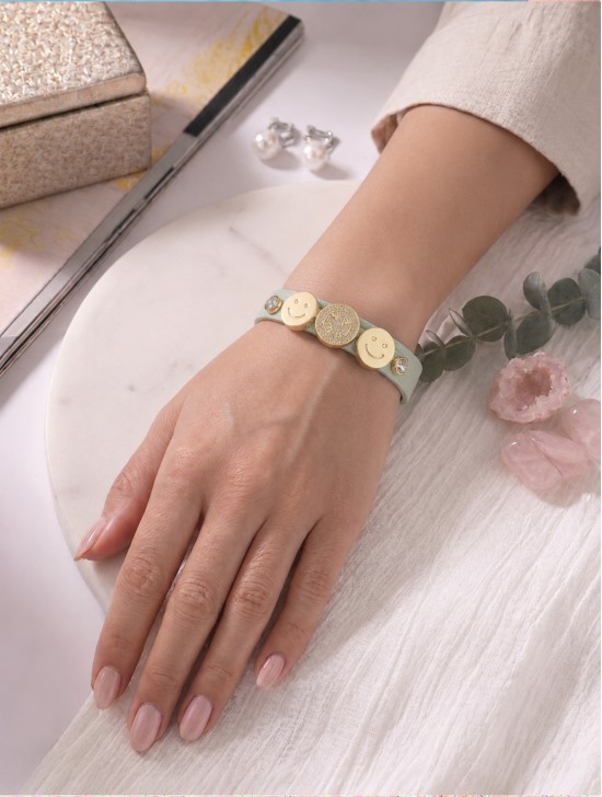 Wrap Bracelets W/ Smile Charms