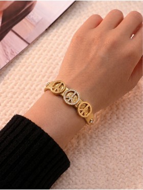 Wrap Bracelets W/ Peace Pendants