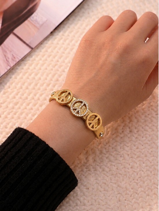 Wrap Bracelets W/ Peace Pendants