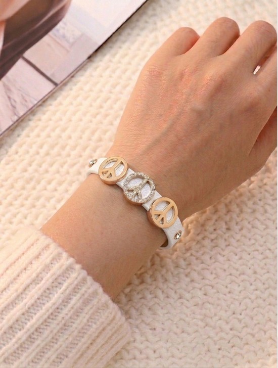 Wrap Bracelets W/ Peace Pendants