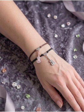 Stretch Matching Bracelet W/ Violin Shaped Charms