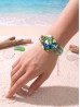 Fashion Butterfly Print Shell Bracelet