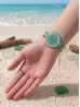 Fashion Circular Chevron Design Print Shell Bracelet