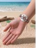 Fashion Butterfly Print Shell Bracelet Fashion Butterfly Print Shell Bracelet