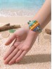 Fashion Print Geometric Print Shell Bracelet