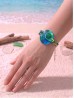 Fashion Line Print Shell Bracelet Fashion Line Print Shell Bracelet