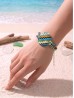 Fashion Zigzag Print Shell Bracelet