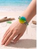 Fashion Gradient Print Shell Bracelet