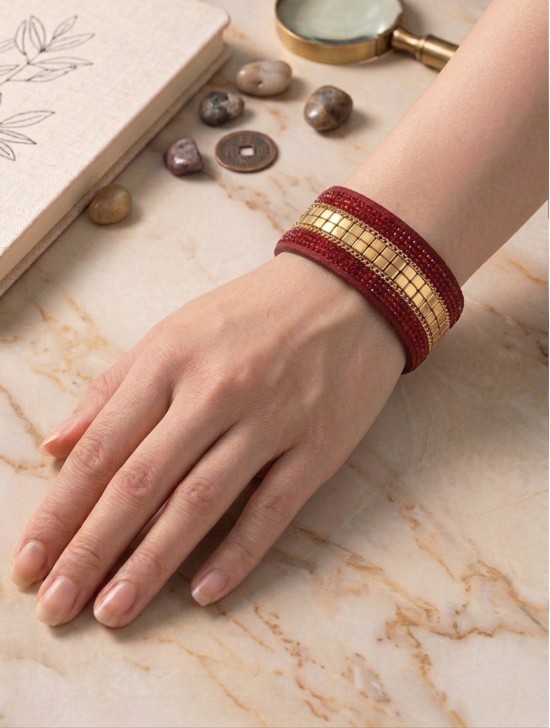 Rhinestone Wrap Magnetic Bracelet