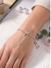 Adjustable Rhinestone Stretch Bracelet W/ Dragonfly 