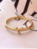 Cat Bangle w/ Dangling Rhinestone