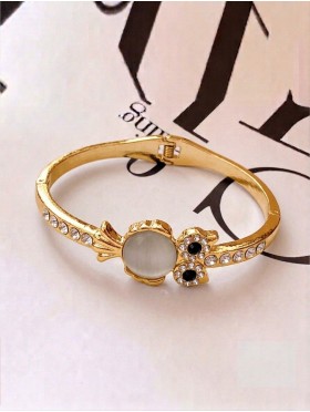 Owl Rhinestone Bracelet