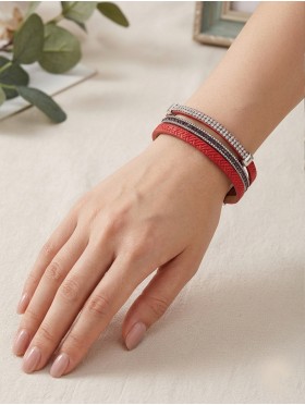 Rhinestone Wrap Magnetic Bracelet 