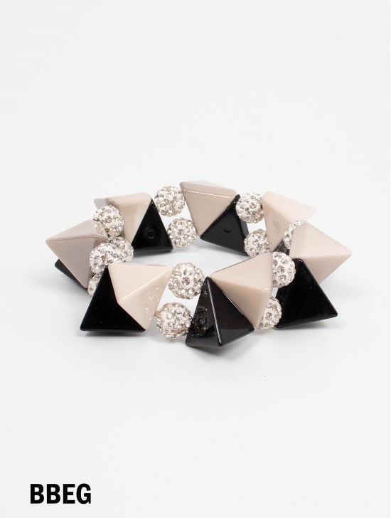 Triangle Design Rhinestone Stretch Bracelets Triangle Design Rhinestone Stretch Bracelets