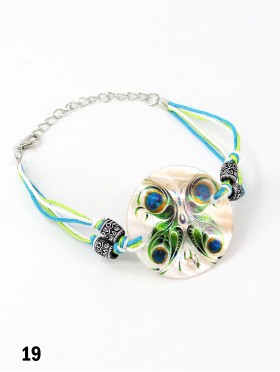 Fashion Butterfly Print Shell Bracelet