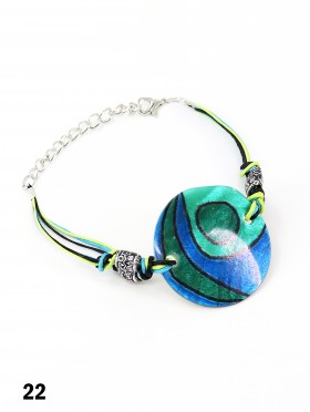 Fashion Line Print Shell Bracelet