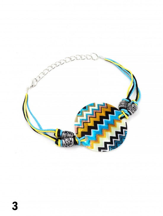 Fashion Zigzag Print Bracelet