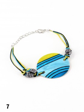 Fashion Line Print Shell Bracelet