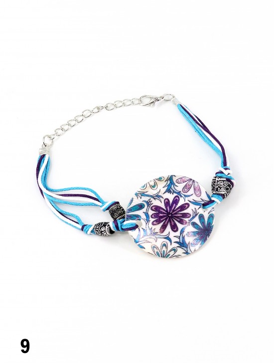 Fashion Flower Print Bracelet