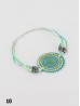 Fashion Circular Chevron Design Print Shell Bracelet