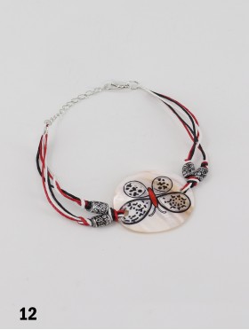 Fashion Butterfly Print Shell Bracelet