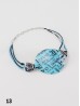 Fashion "Love, Laugh, Joy" Print Shell Bracelet