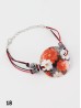 Fashion Flower Print Shell Bracelet