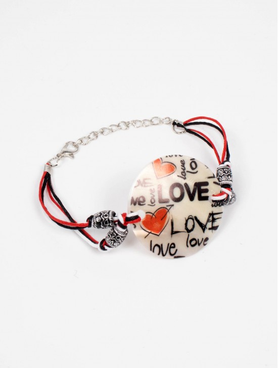 Fashion "Love" Print Bracelet