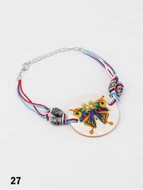 Fashion Butterfly Print Shell Bracelet